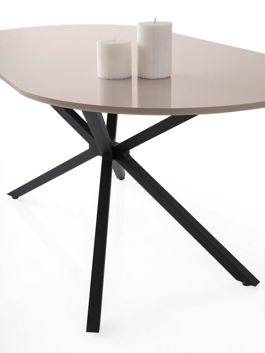 Hanah Home Aura - 3011 Mesa de comedor Moca claro Hanah Home Aura - 3011 Mesa de comedor Moca claro